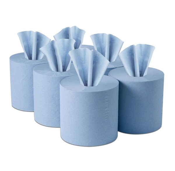 Blue Centrefeed Rolls 2Ply 165mm x 120 Meters - 6x Per Pack